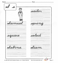 How to Write a Cursive S | Cursive Writing Practice - TeacherVision